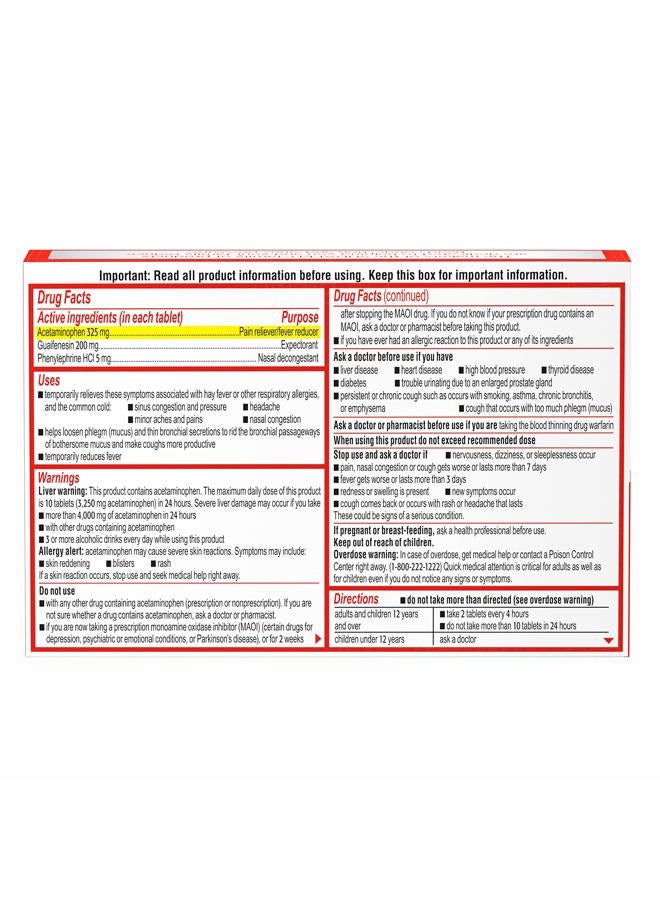 Sudafed تخفيف ضغط الجيوب الأنفية واحتقان الأنف (24 قطعة) - Image 5