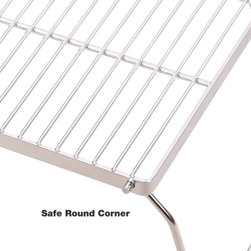 CAMPMAX Campfire Grill 304 Stainless Steel Grate, Folding Camping Grill Heavy Duty with Carrying Bag, Large - Image 5