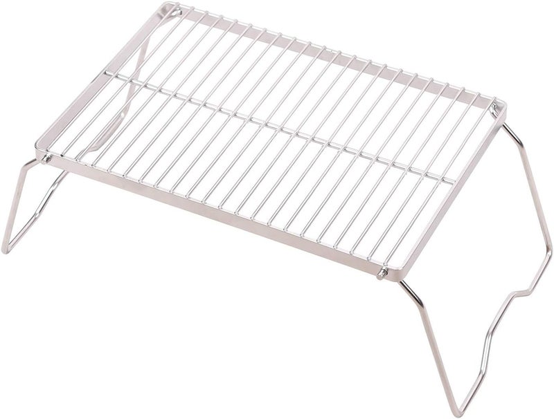 CAMPMAX Campfire Grill 304 Stainless Steel Grate, Folding Camping Grill Heavy Duty with Carrying Bag, Large - Image 1