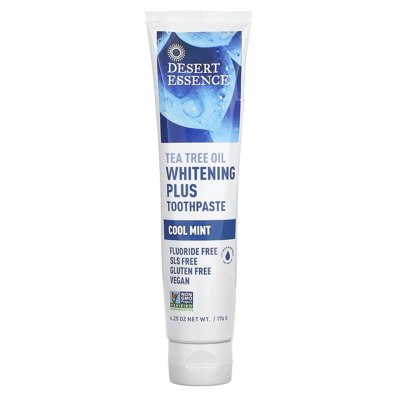 Desert Essence Whitening Plus Cool Mint Toothpaste 625 oz - Image 1