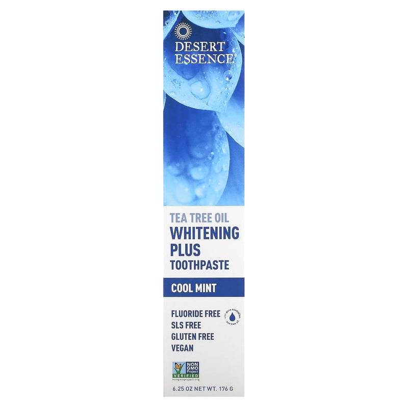 Desert Essence Whitening Plus Cool Mint Toothpaste 625 oz - Image 2