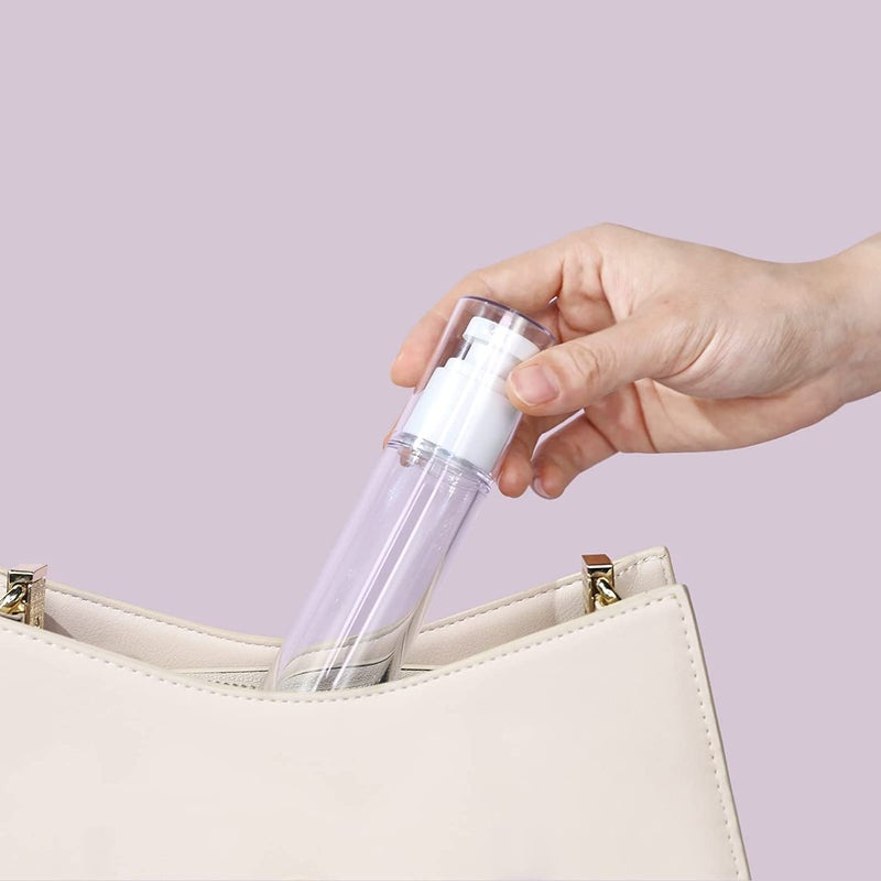 Swabs زجاجات مضخة كريم تجميلية فارغة سعة 100 مل من سوابز®، بحجم سفر، عبوات قابلة لإعادة التعبئة (عبوة من 2) - Image 5