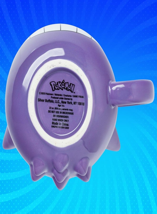 Silver Buffalo Pokemon Gengar Tongue No Legs Ceramic 3D Sculpted Mug, 20 Ounces - Image 4