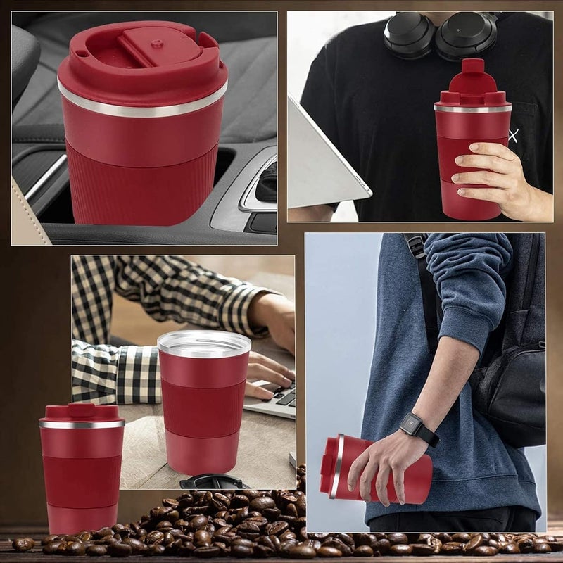 RNGODO Coffee Mug 12oz - Insulated Travel Mug Spill Proof with Leakproof Lid Vacuum Stainless Steel Travel Coffee Mug Water Tumbler to GO, Reusable Coffee Cup for Men and Women for Hot & Cold Drinks - Image 5