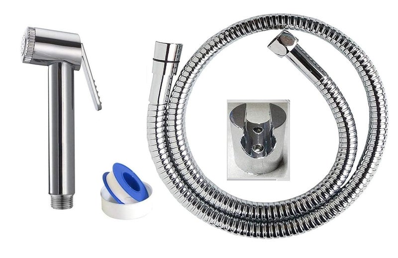 MLD Jaq Jet Health Faucet with 1 Meter S.S Tube and Wall Hook,Taflon,Screw (Pack of 2) - Image 2