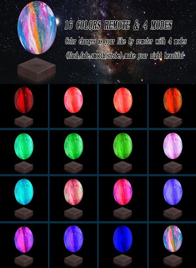 VGAzer Magnetic Levitation Moon Lamp Globe Night Light Floating 3D Moon LED Colorful Light for Home Decoration Table Lamp - Image 3