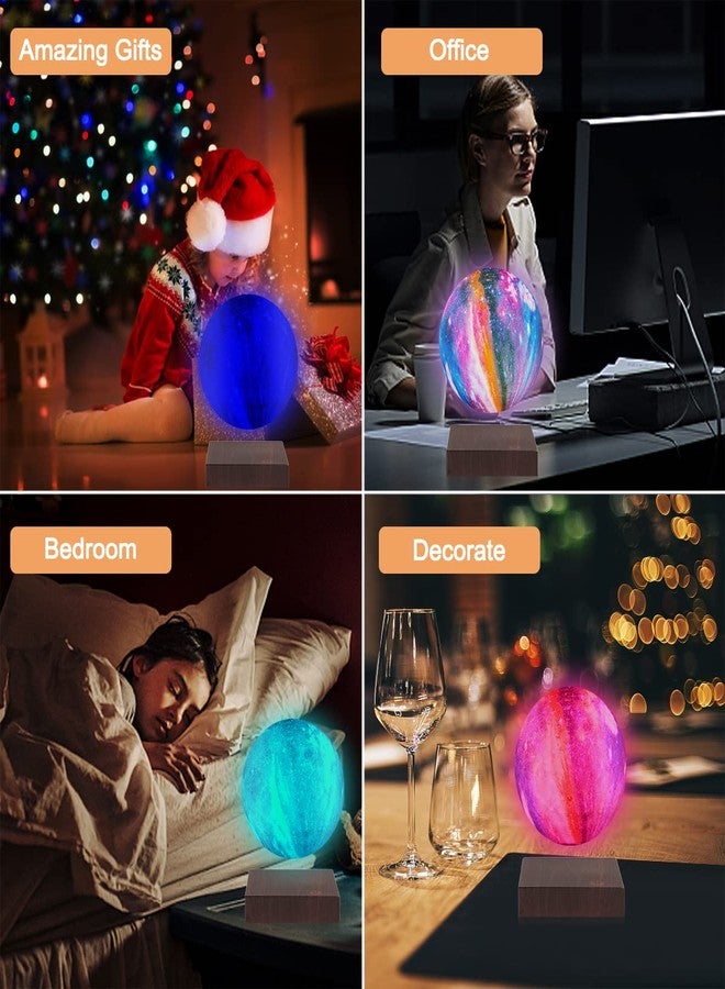 VGAzer Magnetic Levitation Moon Lamp Globe Night Light Floating 3D Moon LED Colorful Light for Home Decoration Table Lamp - Image 2
