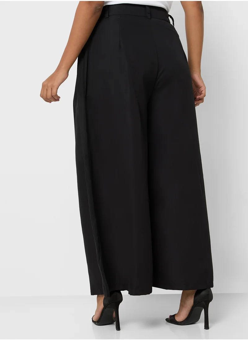 Ella Plus High Waist Wide Leg Pants