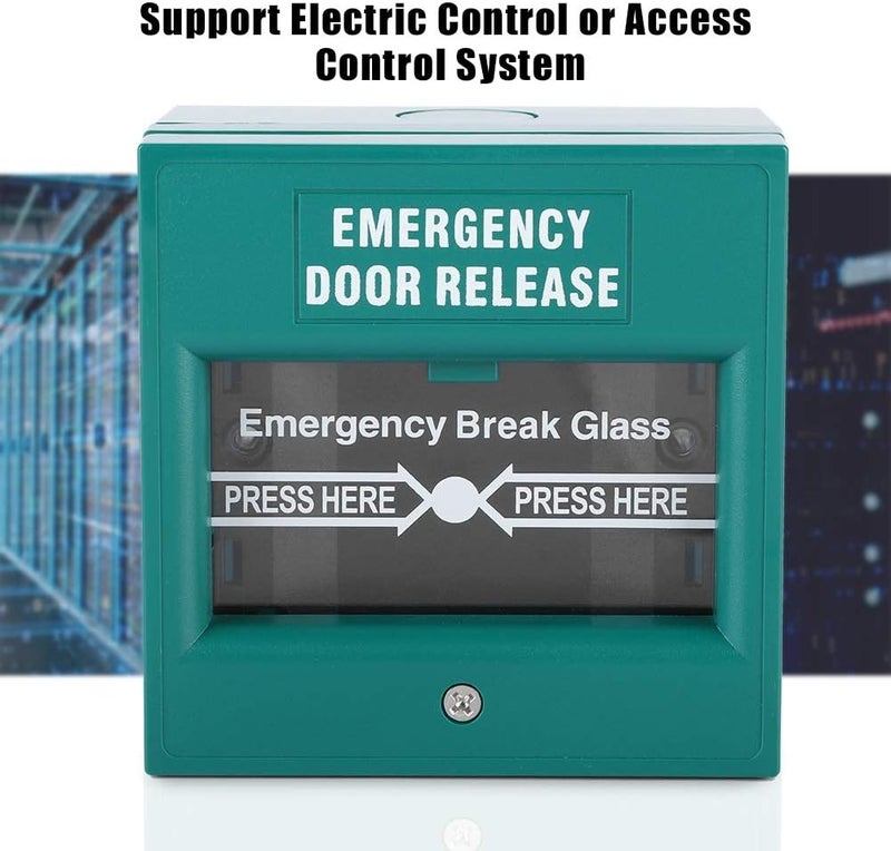 klarako Emergency Exit Door Release Fire Alarm Button Home Security Door Break Switch with 1 Emergency Button 1 Installation Kit - Image 3