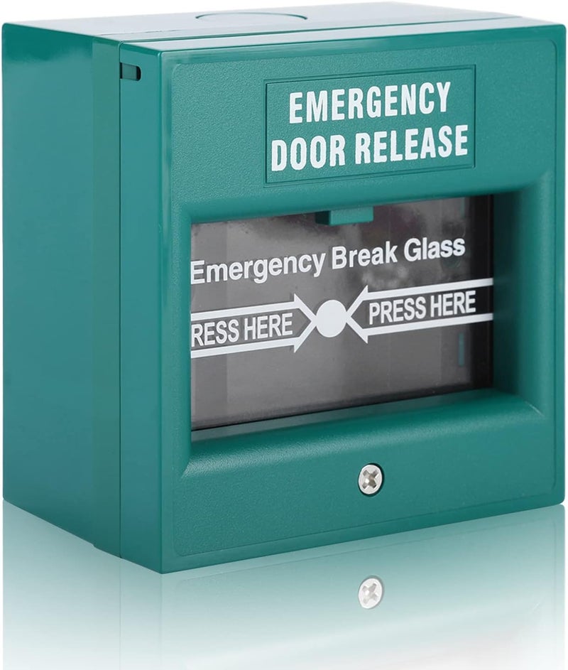 klarako Emergency Exit Door Release Fire Alarm Button Home Security Door Break Switch with 1 Emergency Button 1 Installation Kit - Image 1