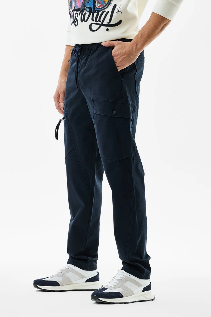 Snitch Navy Vertix Navy Cargo Pant for Men | Best Price UAE