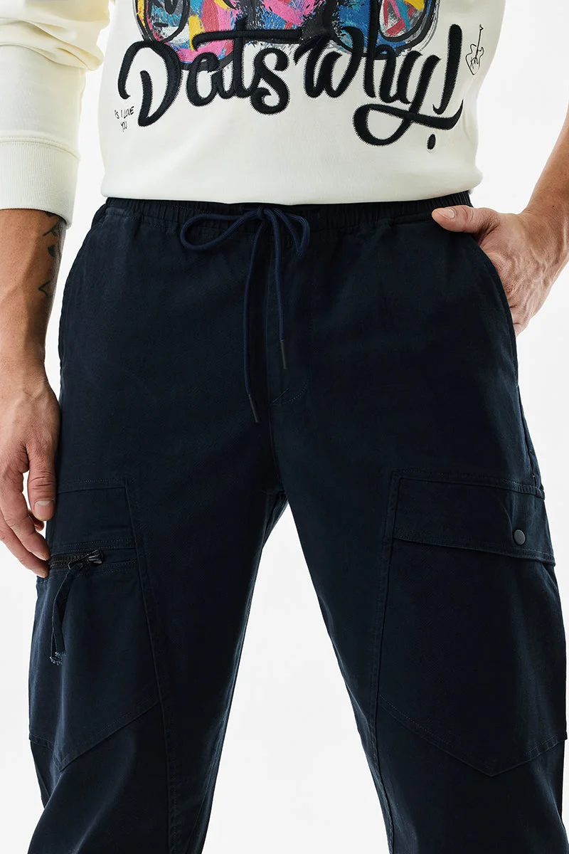 Snitch Navy Vertix Navy Cargo Pant for Men | Best Price UAE