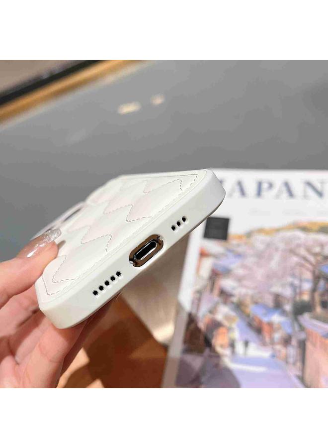 S-TOP Case For iPhone 13 Pro Fine Hole 8-shaped Texture Eiderdown Airbag Phone Case - Image 3