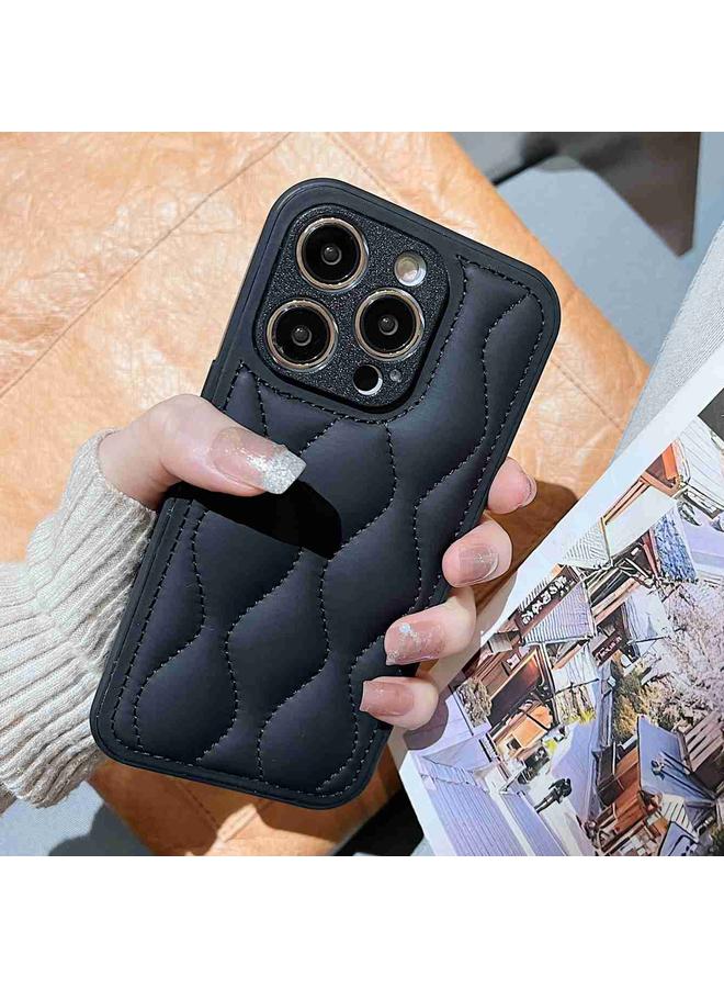 S-TOP Case For iPhone 13 Pro Fine Hole 8-shaped Texture Eiderdown Airbag Phone Case - Image 2