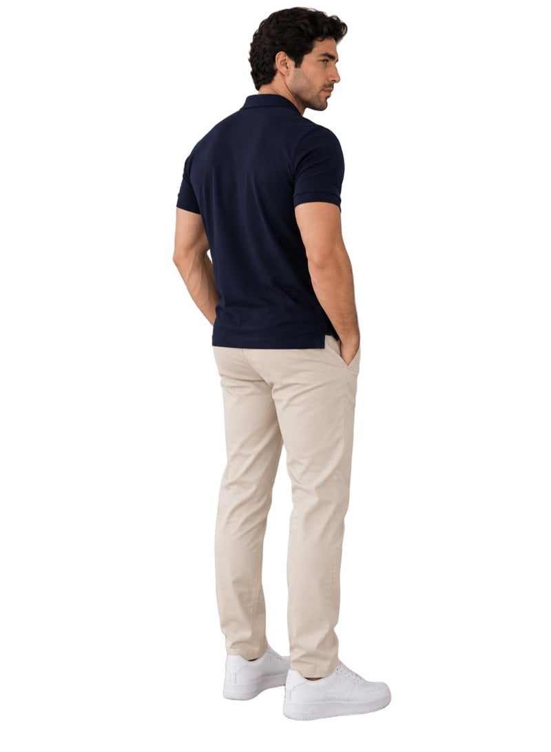 Nileton Men’s Polo T-Shirt – 100% Cotton - Classic Piqué Polo Shirts - Short Sleeve with Two-Button Collar, Regular Fit - Casual Top, Soft Cotton - Comfortable Fit for Everyday Style - Image 4