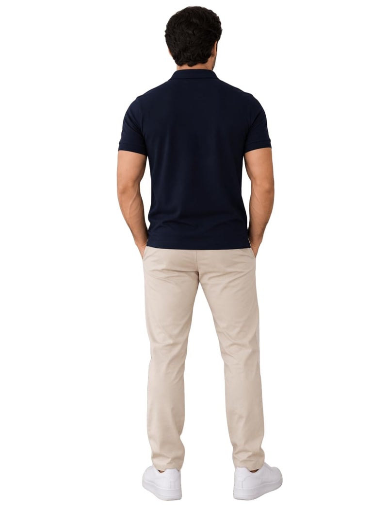 Nileton Men’s Polo T-Shirt – 100% Cotton - Classic Piqué Polo Shirts - Short Sleeve with Two-Button Collar, Regular Fit - Casual Top, Soft Cotton - Comfortable Fit for Everyday Style - Image 5