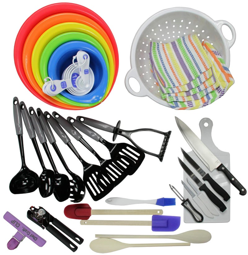 Chef Craft 41Piece My First Kitchen Tool and Gadget Set Multicolor 42068