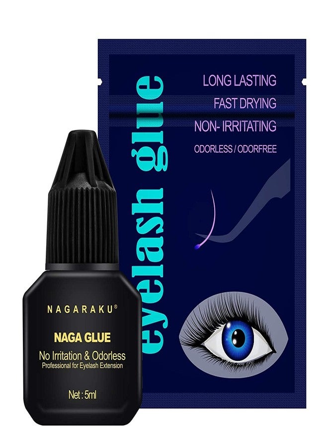 NAGARAKU Eyelash Extension Glue Makeup 5ml No Simulation Low Smell Fast Drying Magnetic Eyelashes Glue (Mild Glue) - Image 5
