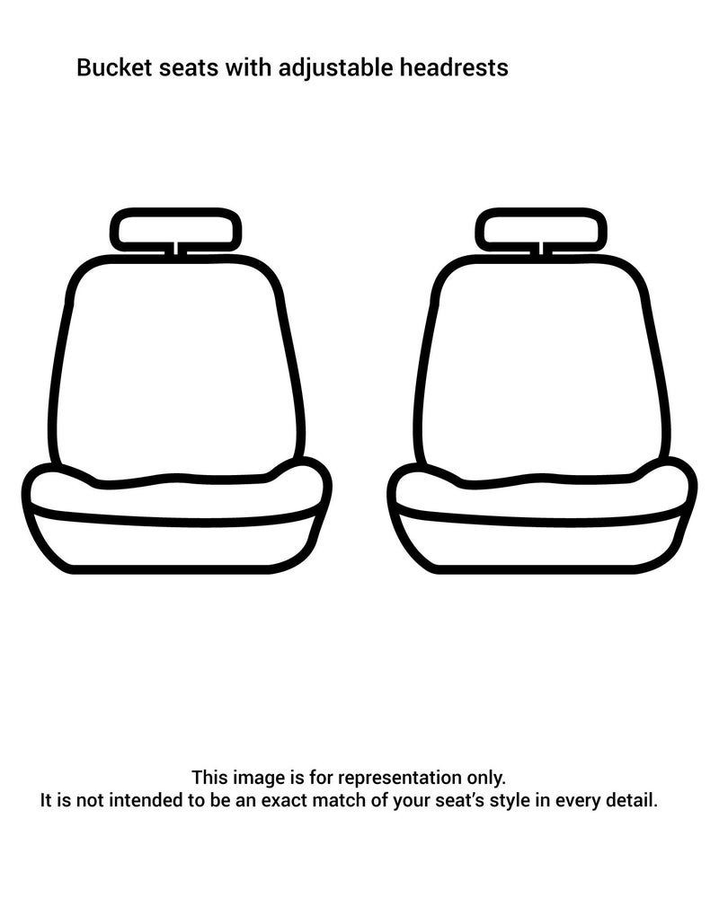 Covercraft Carhartt SeatSaver Custom Seat Covers | Fits 2009-2014 Ford F-150, 2011-2016 F-250/F-350, 2015-2016 F-450/F-550 | 1st Row Bucket Seats, Duck Weave Brown - Image 2