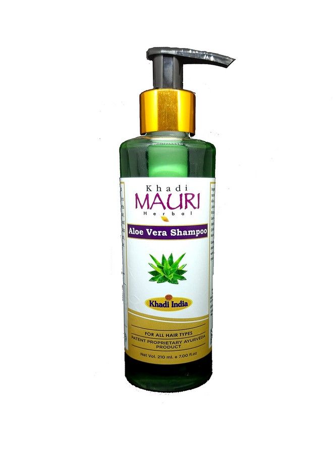 Khadi MAURI Aloevera Shampoo Pack Of 1 (210Ml) Green (Kmaloeverax1) - Image 2