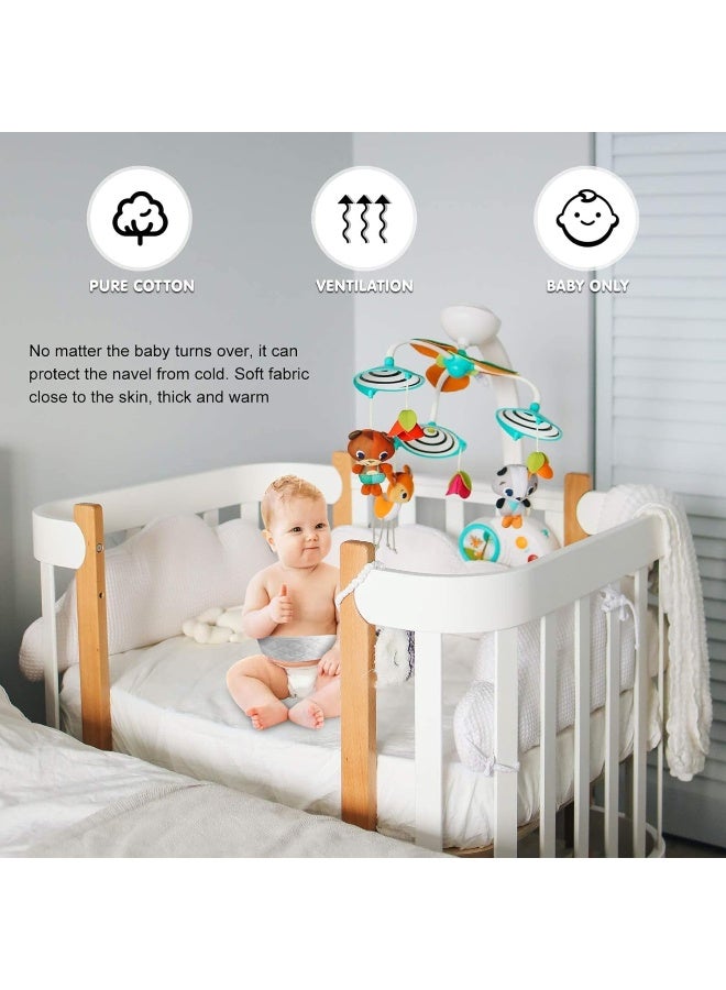 Healifty 10Pcs Infant Belly Bands Baby Belly Button Band Cotton Infant Abdomen Umbilical Cord Newborn Waist Support Band Navel Warm Cover - Image 2