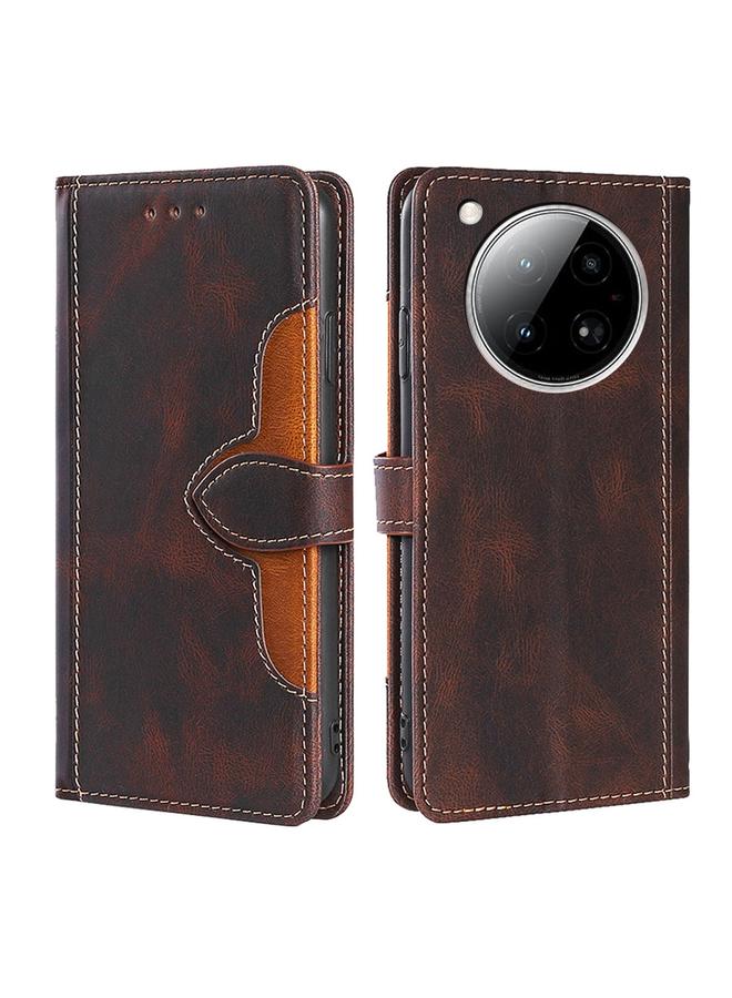 اس-توب جراب لهاتف Infinix Zero 40 4G مصنوع من الجلد مع مشبك مغناطيسي - Image 1