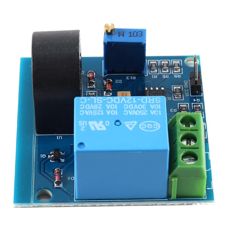 وحدة مرحل استشعار التيار المتردد من 12V 5A عبوة من 2 قاطع دائرة التيار الزائد القابل للضبط مرحل تيار 12V لأتمتة الصناعية HVAC - Image 2