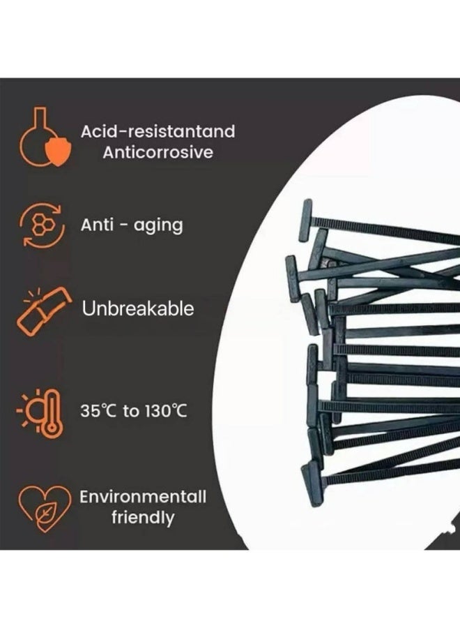 20PCS Nylon Universal Cable Tie Buckle Durable Strong Self Locking Reusable For Home Office Car Warehouse Electronics Wire Management - Image 2