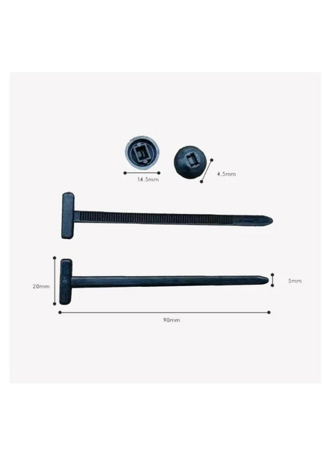 20PCS Nylon Universal Cable Tie Buckle Durable Strong Self Locking Reusable For Home Office Car Warehouse Electronics Wire Management - Image 5