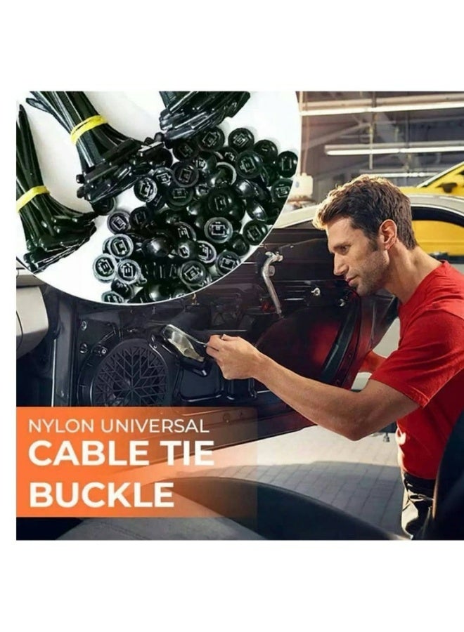 20PCS Nylon Universal Cable Tie Buckle Durable Strong Self Locking Reusable For Home Office Car Warehouse Electronics Wire Management - Image 3