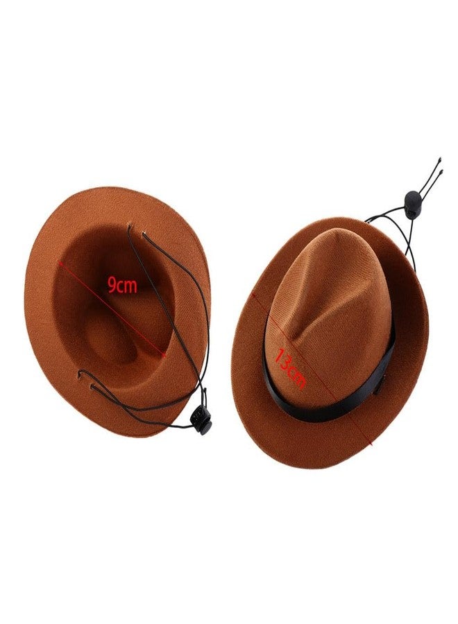 Kopida 3Pcs Pet Dog Cowboy Hat Adjustable Buckle Pet Hat Puppies Cowboy Cowgirl Cosplay Caps for Pet Cosplay Photo Props Accessories - Image 2