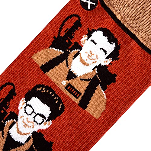 Odd Sox – Ghostbusters No Ghosts Logo Crew Socks – Official Licensed Novelty Unisex Socks – Large Size Comfy Cotton Blend – Fun 80’s Movie Gift - Image 4