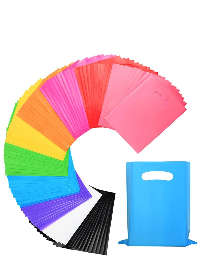 Excefore Kids Party Favors Bags Assorted Favor Happy Birthday Goodie Candy Bags in 10 Colors Goody for Birthdays New Years Graduations Anniversaries Baby Showers 100PCS - Image 1