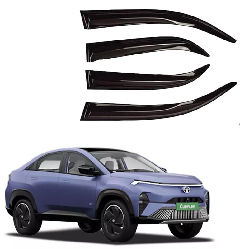 ROYALTECH حاجب نافذة السيارة غير القابل للكسر / واقي المطر / مانع الرياح متوافق مع (تاتا كيرف) - Image 1
