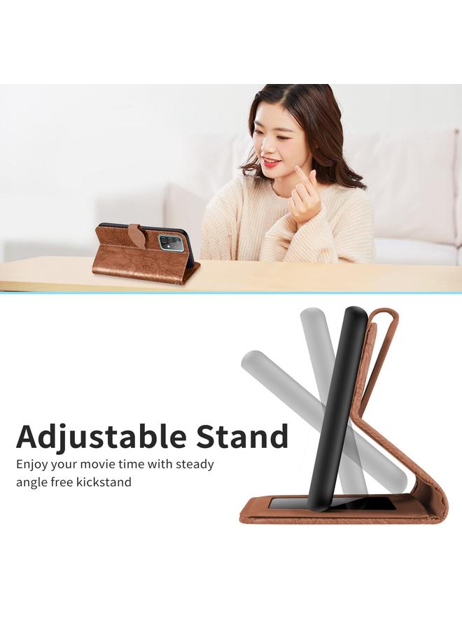 S-TOP Case For Samsung Galaxy A33 5G Life of Tree Embossing Leather Phone Case - Image 5