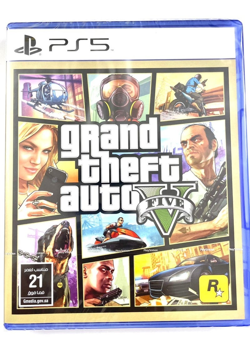 روك ستار جيمز Grand Theft Auto V - PS5 - Gcam - Adventure - PlayStation 5 (PS5) - Adventure - playstation_5_ps5 - Image 1