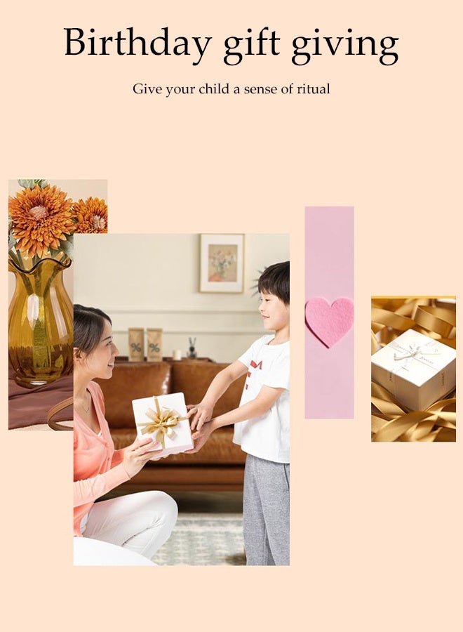 DUNISO Girls Hair Accessories Set with Gift Box and Greeting Card，Cute Hairpin Jewelry Storage Case with Hair Ties, Hair Clips, Hair Elastic Bands,Hair Accessories Gift，Birthday Gift for Girls - Image 4