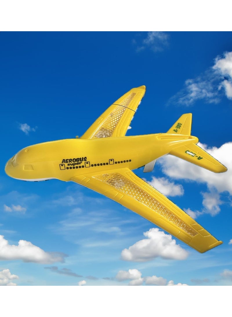 SOLE - Fun Airbas Passenger Plane with Lights and Remote Control that Can Move in 6 Directions - Remote Controlled Airplane - Image 1