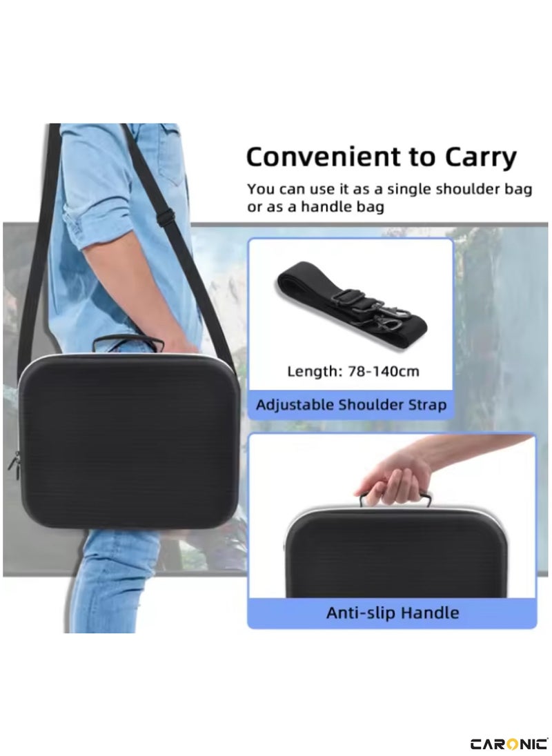 CARONIC - Travel Carrying Case For PS VR 2 Storage Bag Headset and Controllers - Image 1