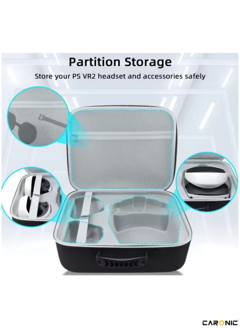 CARONIC Travel Carrying Case For PS VR 2 Storage Bag Headset and Controllers  - Image 4