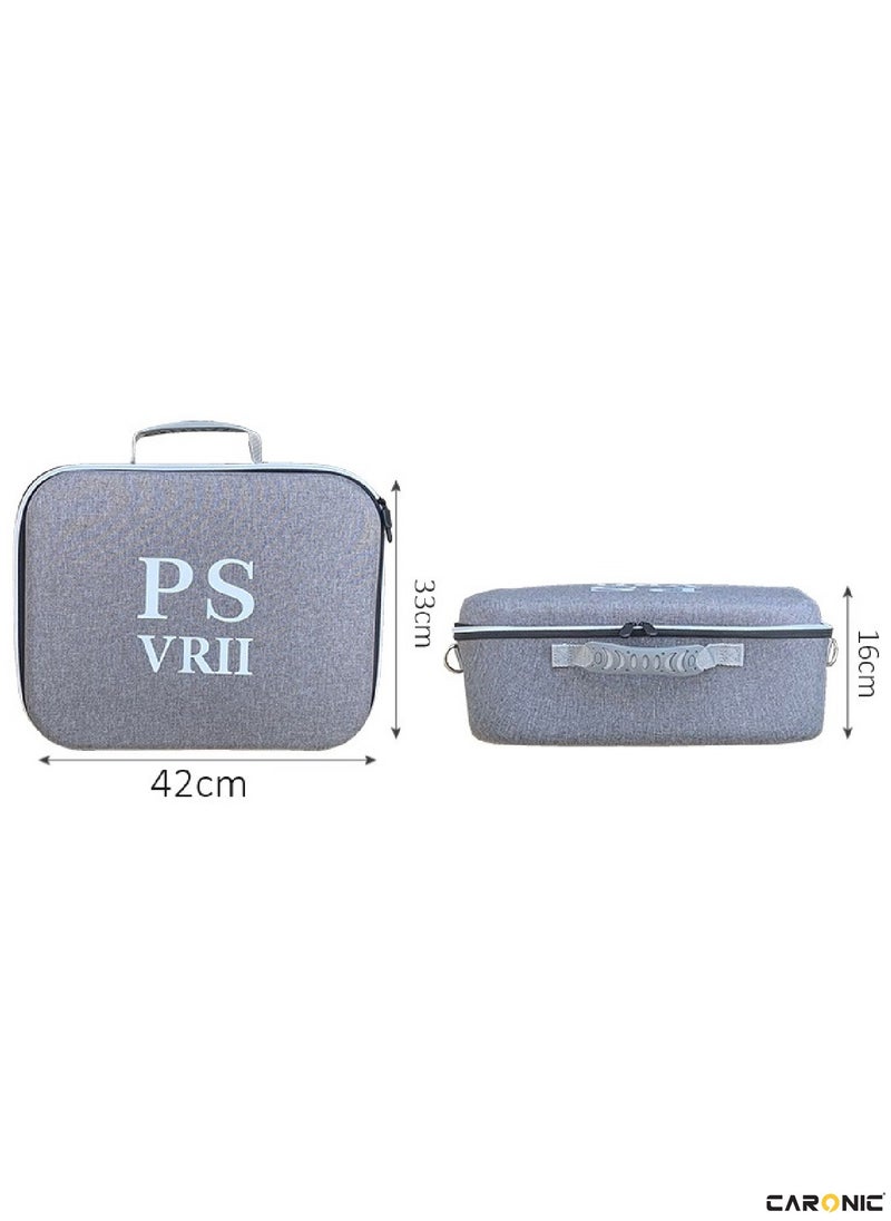 CARONIC Travel Carrying Case For PS VR 2 Storage Bag Headset and Controllers  - Image 5