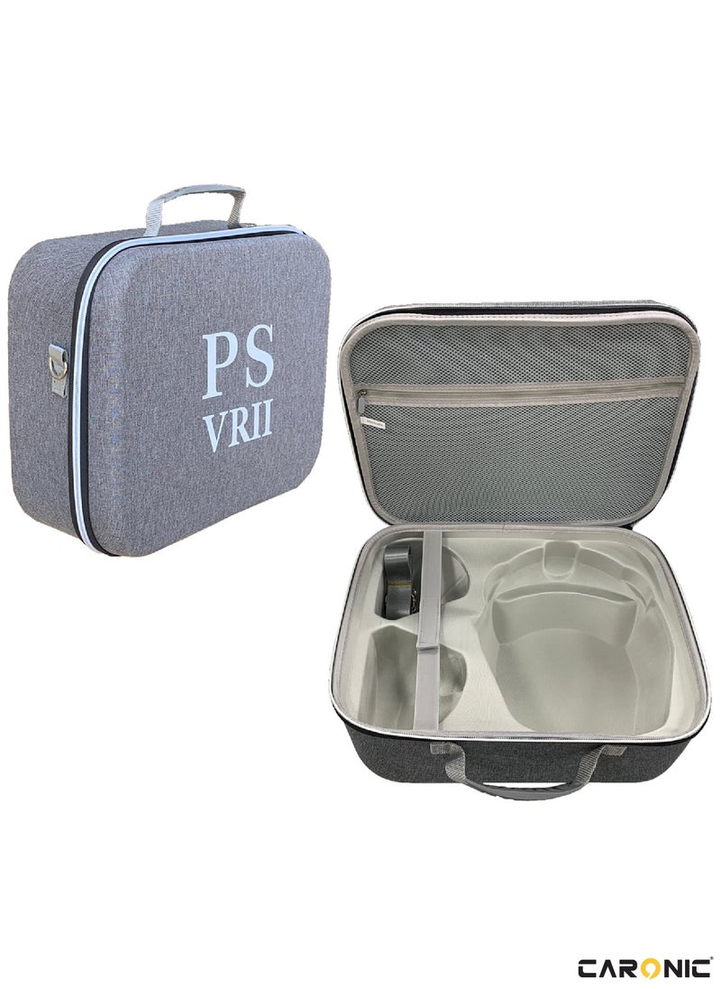 CARONIC Travel Carrying Case For PS VR 2 Storage Bag Headset and Controllers  - Image 3