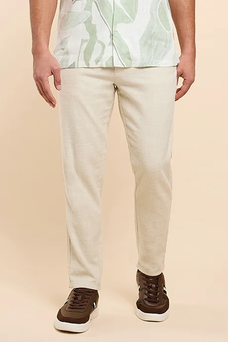 R&B Solid Pants with Drawstring Waist