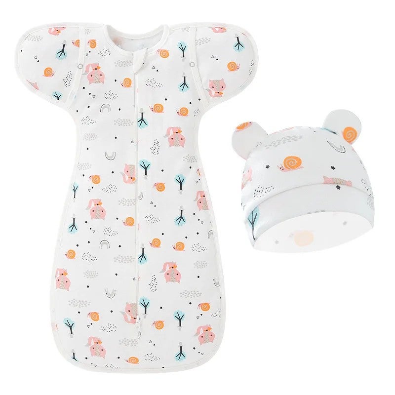 Bluejw 100% Cotton Muslin Swaddle Blanket - Adjustable Newborn Sleeping Sack - Baby Wrap Swaddlers - Image 5