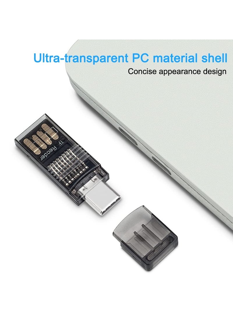 SYOSI - SYOSI Micro SD/TF Card Reader, USB C to Micro SD Memory Card Reader 2 in 1 OTG Adapter for Laptops, Tablets, Android Phones - Image 1