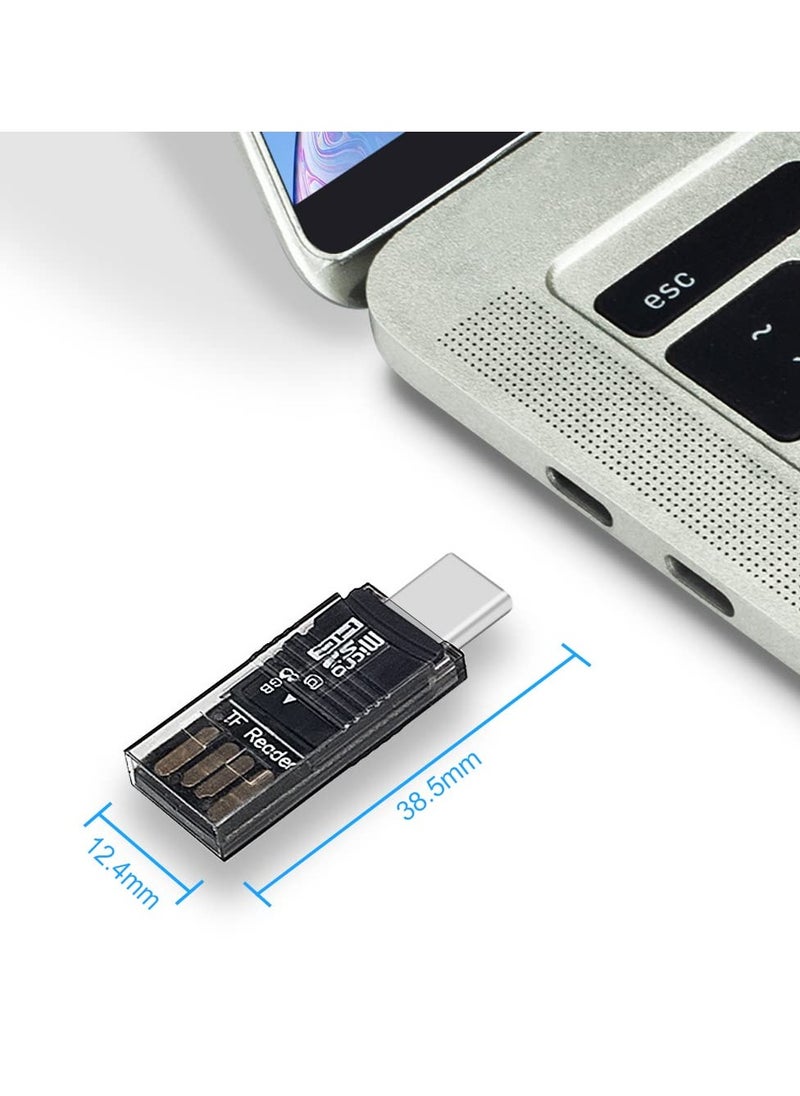 SYOSI - SYOSI Micro SD/TF Card Reader, USB C to Micro SD Memory Card Reader 2 in 1 OTG Adapter for Laptops, Tablets, Android Phones - Image 1
