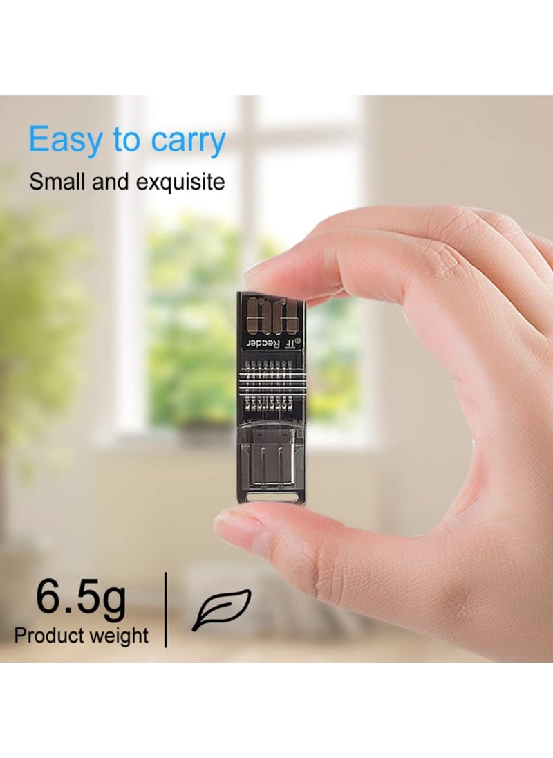SYOSI - SYOSI Micro SD/TF Card Reader, USB C to Micro SD Memory Card Reader 2 in 1 OTG Adapter for Laptops, Tablets, Android Phones - Image 1