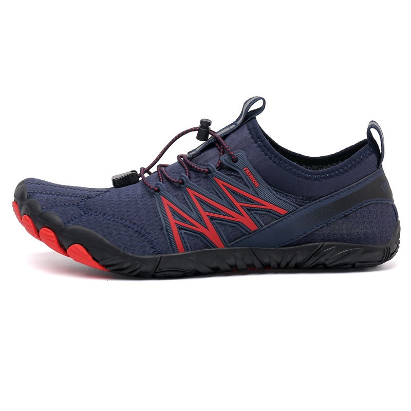 Generic Cross-border Outdoor Five-finger Tracing Shoes for Men and Women Wading Beach Shoes Barefoot Diving Shoes Swimming Fitness Cycling Mountaineering Shoes Dark blue