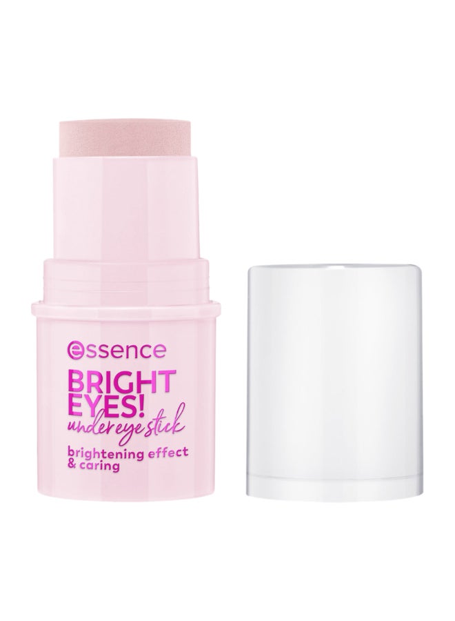 Essence Bright Eyes! Eye Contour Stick | No.01 Rosa Tenue Shade | Dark Circles Treatment with Aloe Vera Sunflower Oil and Hyaluronic Acid | Brightening Under Eye Stick for Radiant Skin | 5.5 ml Soft Rose - Image 2
