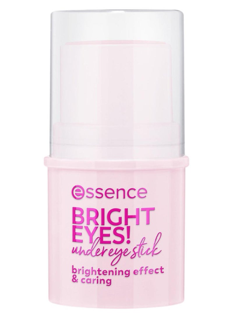 Essence Bright Eyes! Eye Contour Stick | No.01 Rosa Tenue Shade | Dark Circles Treatment with Aloe Vera Sunflower Oil and Hyaluronic Acid | Brightening Under Eye Stick for Radiant Skin | 5.5 ml Soft Rose - Image 1